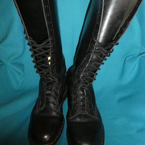 Doc Martens Black Leather Lace up 20 Hole Boot, Rare and Classic